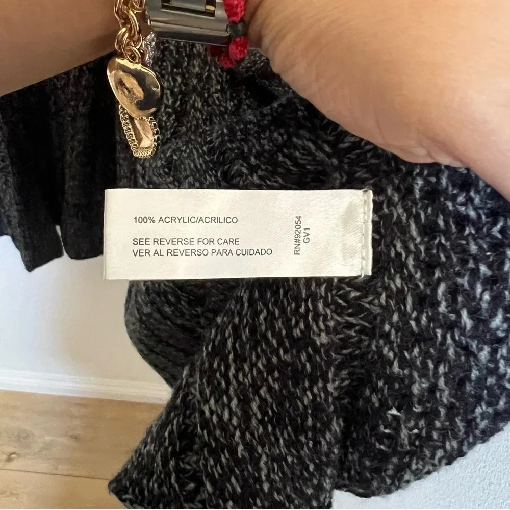Carolyn Taylor Long Y2K Gray Cardigan Size Small - Picture 8 of 8